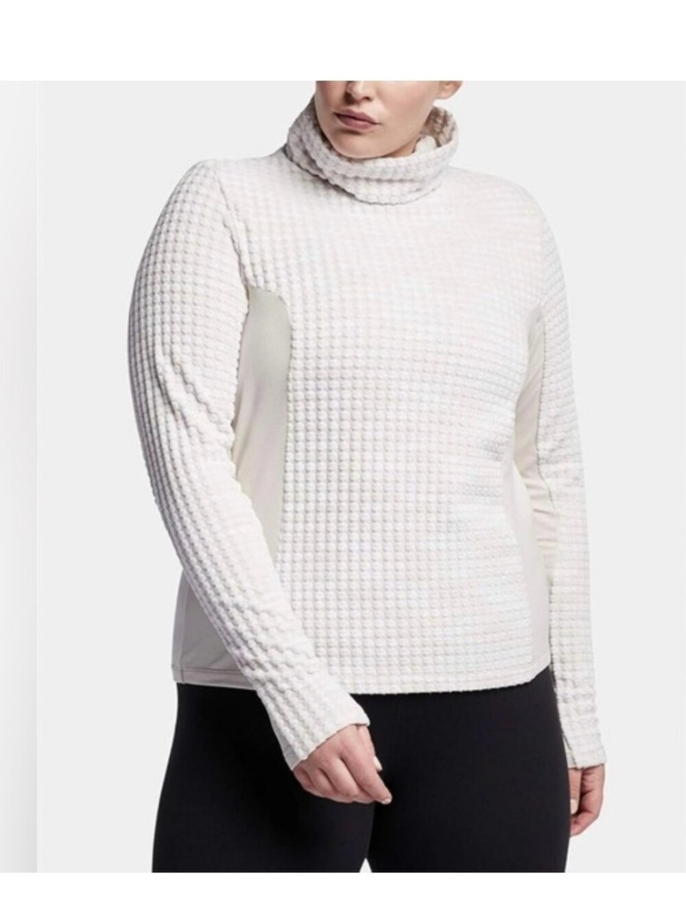 Nike Pro HyperWarm Waffle Turtleneck Thermal Long Sleeve Top size XL brand new